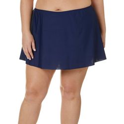 Del Raya Swimwear Plus Solid Swim Skirt