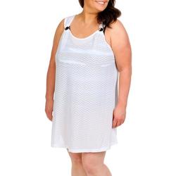 Plus Solid O Ring Sleeveless Coverup