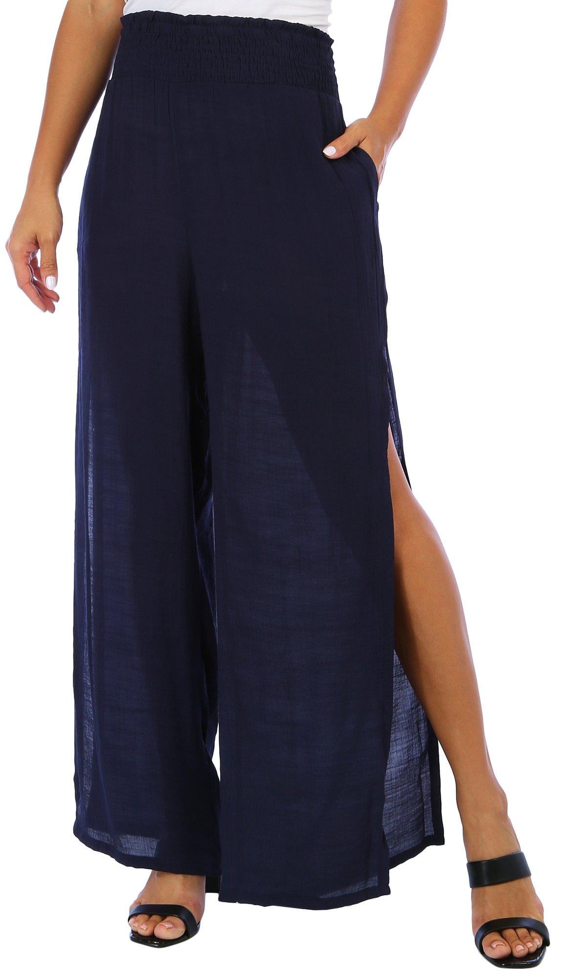 Marina Blue Womens Sol Wrap Cover Up Pants