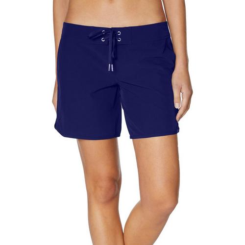 Nautica Womens Solid Lace Up 4.5 in. Swim