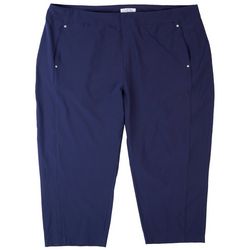 Coral Bay Plus Solid Pull On Golf Pants