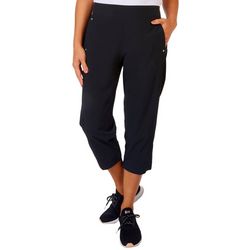 Coral Bay Golf Womens 22 in. Solid Capris