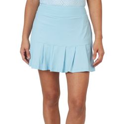 Bette & Court Golf Womens 15 in. Ginny Solid Pleated Skort