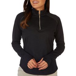 Kate Lord Womens Long Sleeve Quarter Zip Mali Pullover