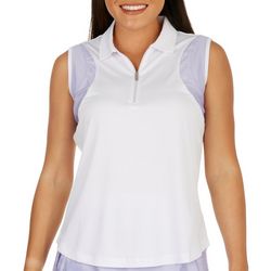 Kate Lord Womens Sleeveless Del Norte Polo Top