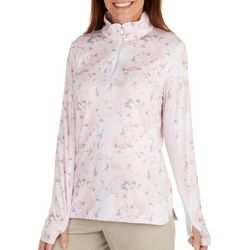 Kate Lord Womens Long Sleeve Quarter Zip Gypsum Pullover
