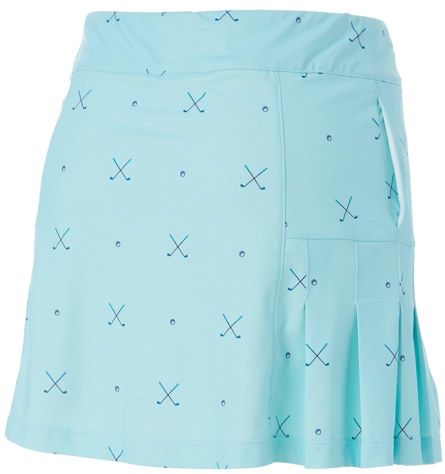 Lillie Green Womens Golf Club Flounce Pull On Skort | eBay