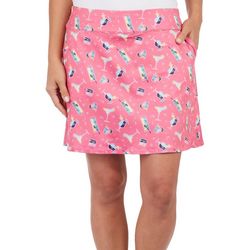 Coral Bay Womens Drink Cocktail 18 in. Flare Skort