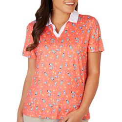 Coral Bay Golf Women Cocktails Short Sleeve Polo Top