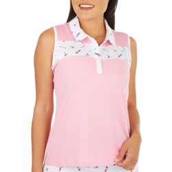 Coral Bay Golf Womens Golf Day Sleeveless Polo Top