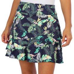 Coral Bay Golf Womens 18 in. Frond Ruffle Skort