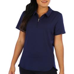 Womens Deva Short Sleeve 1/4 Zip Golf Top