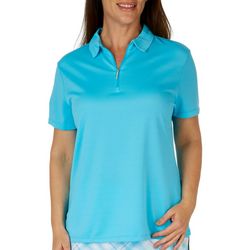 Mimosa Womens Performance Solid 1/4 Zip Short Sleeve Polo