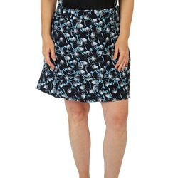 Mimosa Womens 18 in. Graphic Stretch Woven Pocket Skort