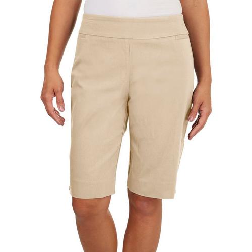 Coral Bay Golf Womens Solid Pull On Shorts