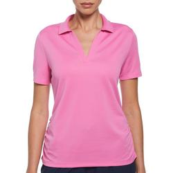 Womens Solid Airflux Short Sleeve Polo