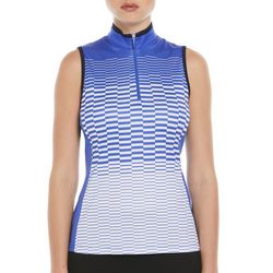 PGA TOUR Womens Fashion Checkered Golf Polo Shirt