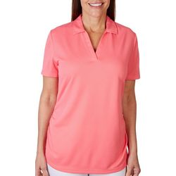 PGA TOUR Womens Solid Airflux Short Sleeve Polo