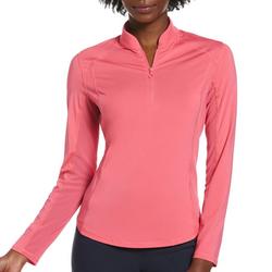 Womens Long Sleeve Sun Protection Zip Pullover