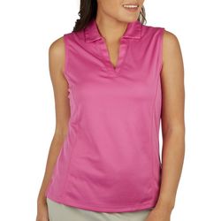 PGA TOUR Womens Airflux Sleeveless UPF 50 Polo Shirt