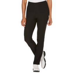 PGA TOUR Womens Solid Pull On Pants