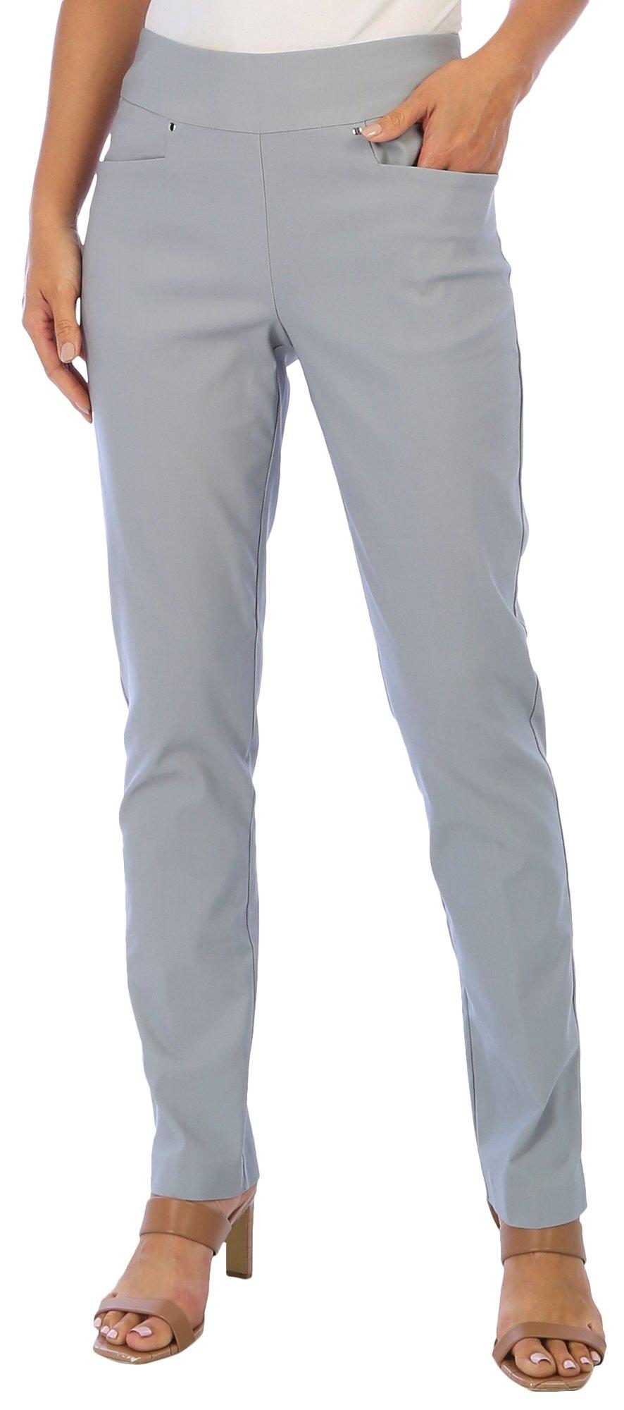 PGA TOUR Womens Solid Color Pull On Pants