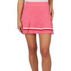 Court Haley Womens 13 in. Solid Pleated Skort