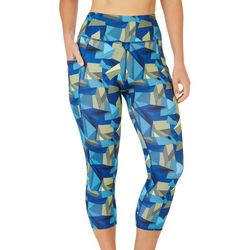 RB3 Active Womens 23 in. Graphic Print Pocket Capri