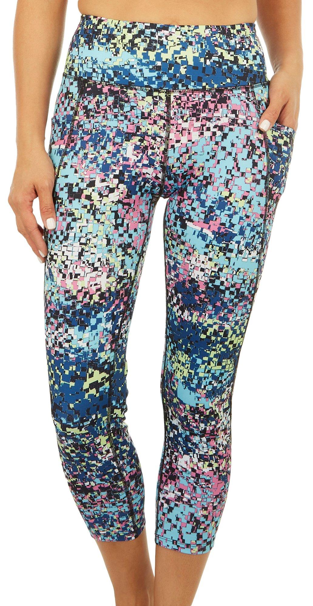 Womens Digi Print 23 in. Pocket Capri