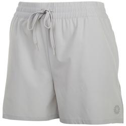 Womens Solid Woven Shorts