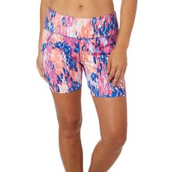RB3 Active Womens 6 in. Rose Splat Graphic Bike Shorts