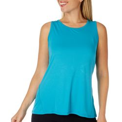 RB3 Active Womens Sleeveless Solid Mesh Back Tank Top