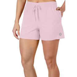 Womens 4 in. Solid Woven Drawstring Shorts