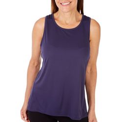 RB3 Active Womens Solid Mesh Back Panel Tank Top