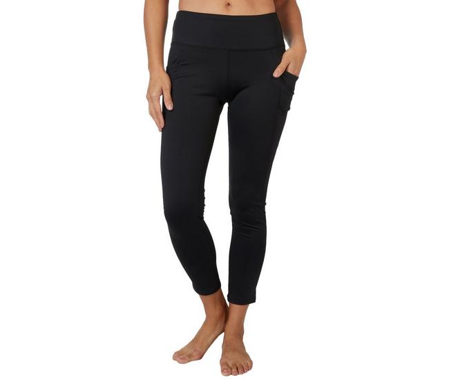 Girls Leggings Size 10/12 Large High-Rise Capri Black Activewear