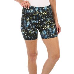 RB3 Active Womens Splatter 6 in. Stretch Bike Shorts