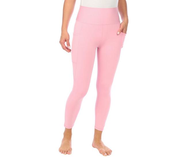 RBX, Pants & Jumpsuits, Rbx Womens Capri High Waisted Active Leggings  Pockets Tech Flex Pink Medium