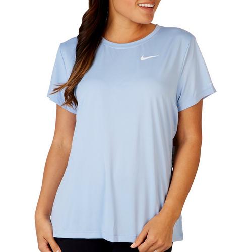 Nike Womens Solid Hydroguard Short Sleeve Top