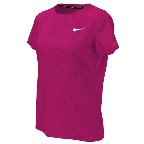 Nike Womens Solid Hydro UPF 40 Short Sleeve