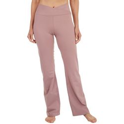 CK Performance Womens 31 in. Solid Wrap Wide Flare Yoga Pant