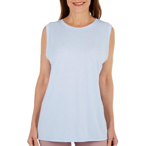 CK Performance Womens Solid Drop Armhole Round Neck