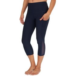 VOGO Womens Athletica Ribbed Moisture-Wicking 20 in. Capris
