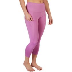 VOGO Womens Absolutely Fit Solid Tummy Control 22 Capris