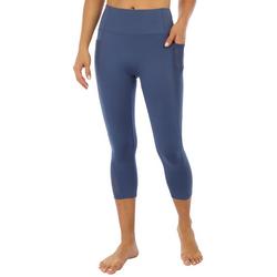 Womens 24 in. Tummy High Waisted Mesh Capris