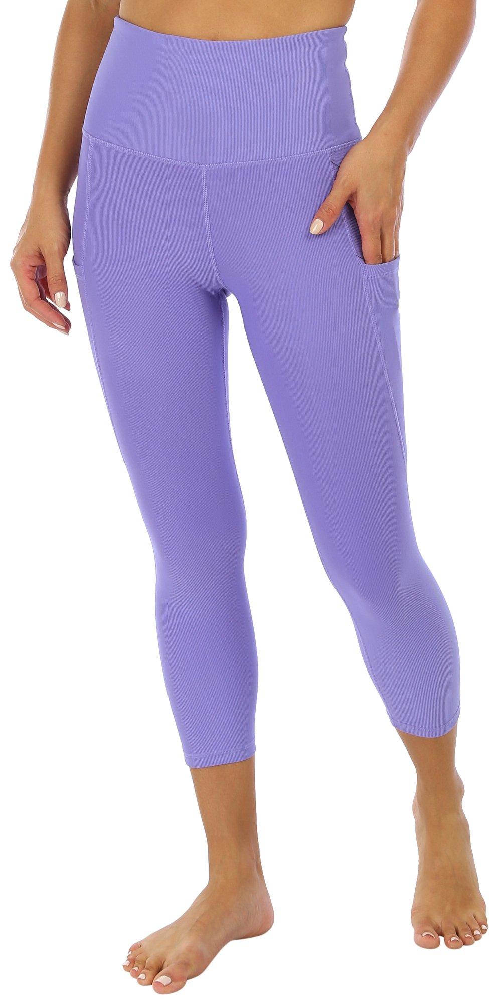 NEW YOUNG Capri Leggings with Pockets for Women High Waisted Workout  Leggings Tummy Control Yoga Pants Light Blue - Yahoo Shopping