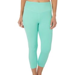 VOGO Womens Absolutely Fit Solid Tummy Control 22 Capris