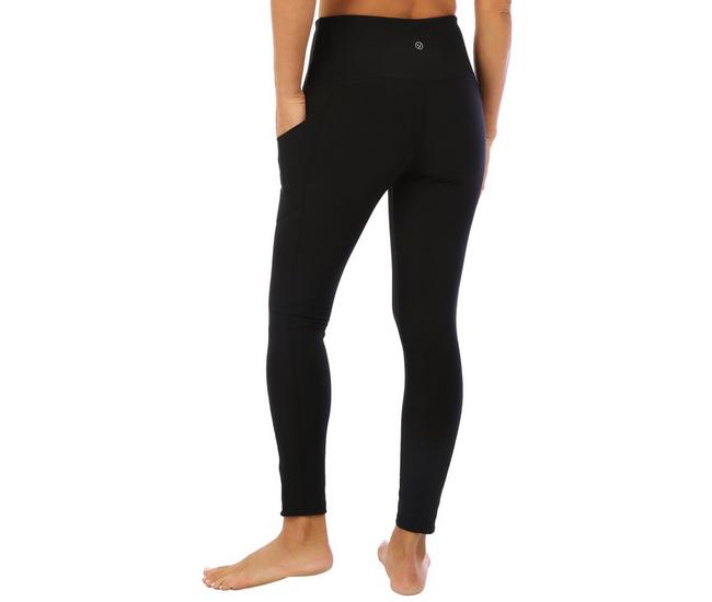 Buy Jockey Women's Cotton Stretch Basic 7/8 Legging with Side Pocket, Deep  Black, Large at