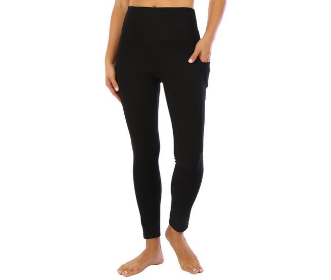 Vogo Black Yoga Pants with Waistband Pocket