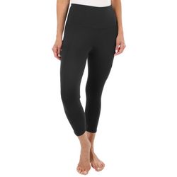 VOGO Womens Absolutely Fit Solid Tummy Control 21 Capris