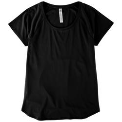 Womens Vented Back Short Sleeves Top
